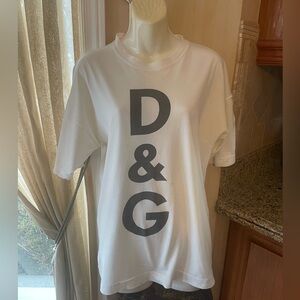 D&G Classic Unisex White Tee